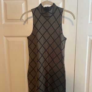 Sleeveless Sweater Dress with Mock Neck